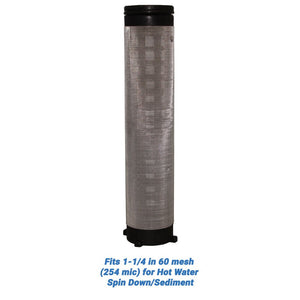 Rusco/Vu-Flow Hot Water Filter Screens for Spin-Down/Sediment Filters - Fits 3/4 in 60 mesh [254 mic] for Hot Water Spin Down/Sediment