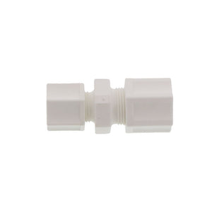 JACO 15-8-6-P-PG Polypropylene Reducing Union 1/2 OD Tube x 3/8 OD Tube
