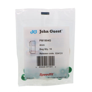 John Guest Collet Cover - 4mm, 5/32 OD Green