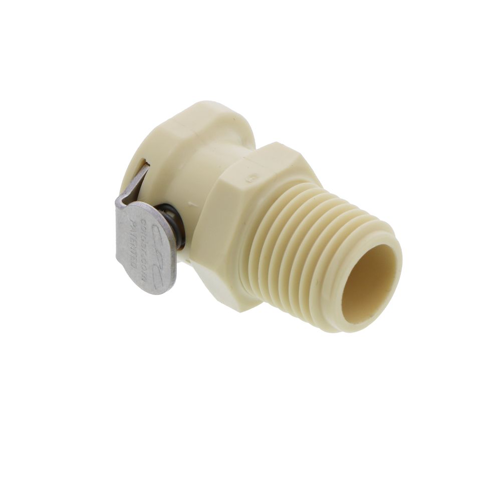 PMCD100412BSPT Valved Male Thread Coupling Body 1/4 BSPT