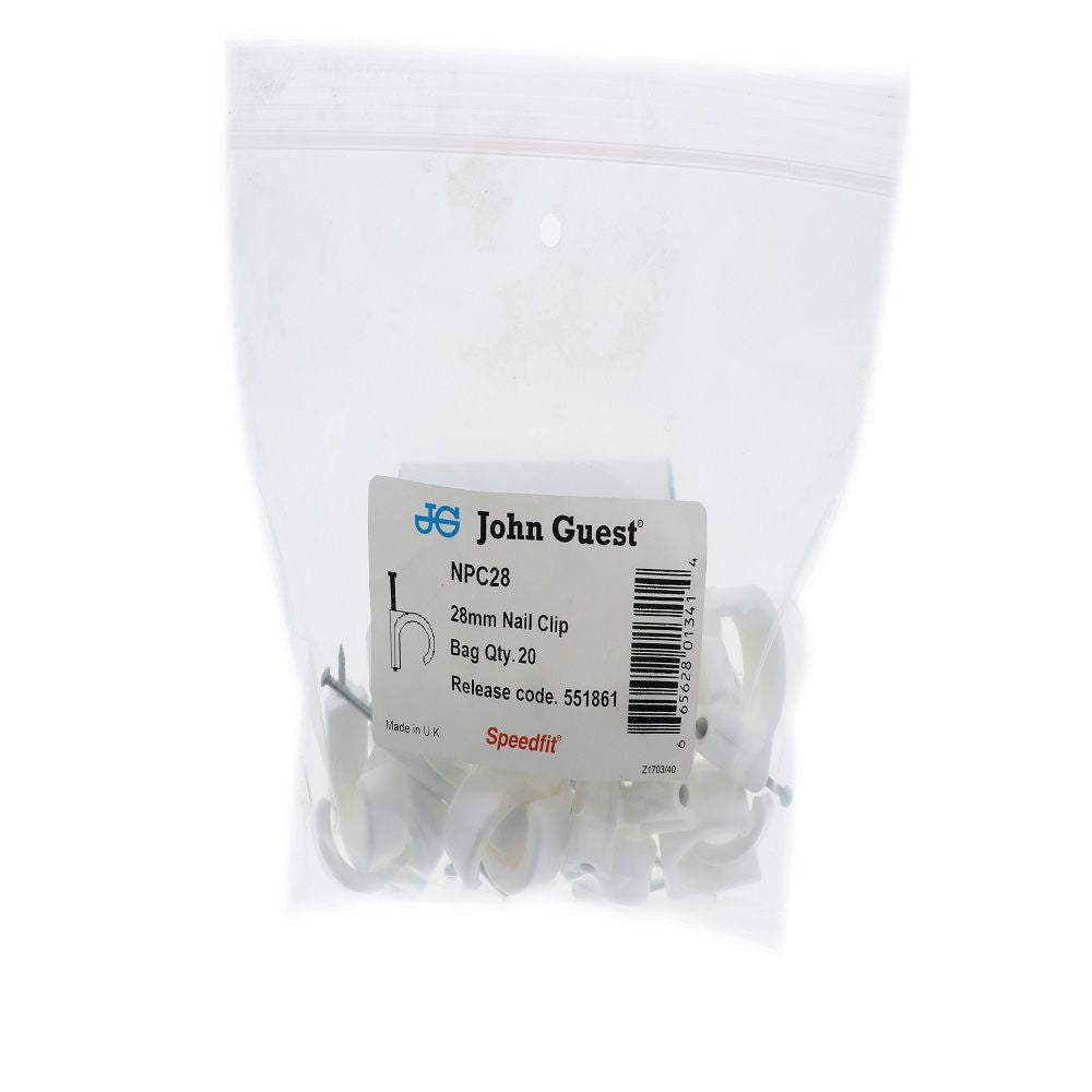 John Guest Nail Clip - 1" CTS and 28 mm