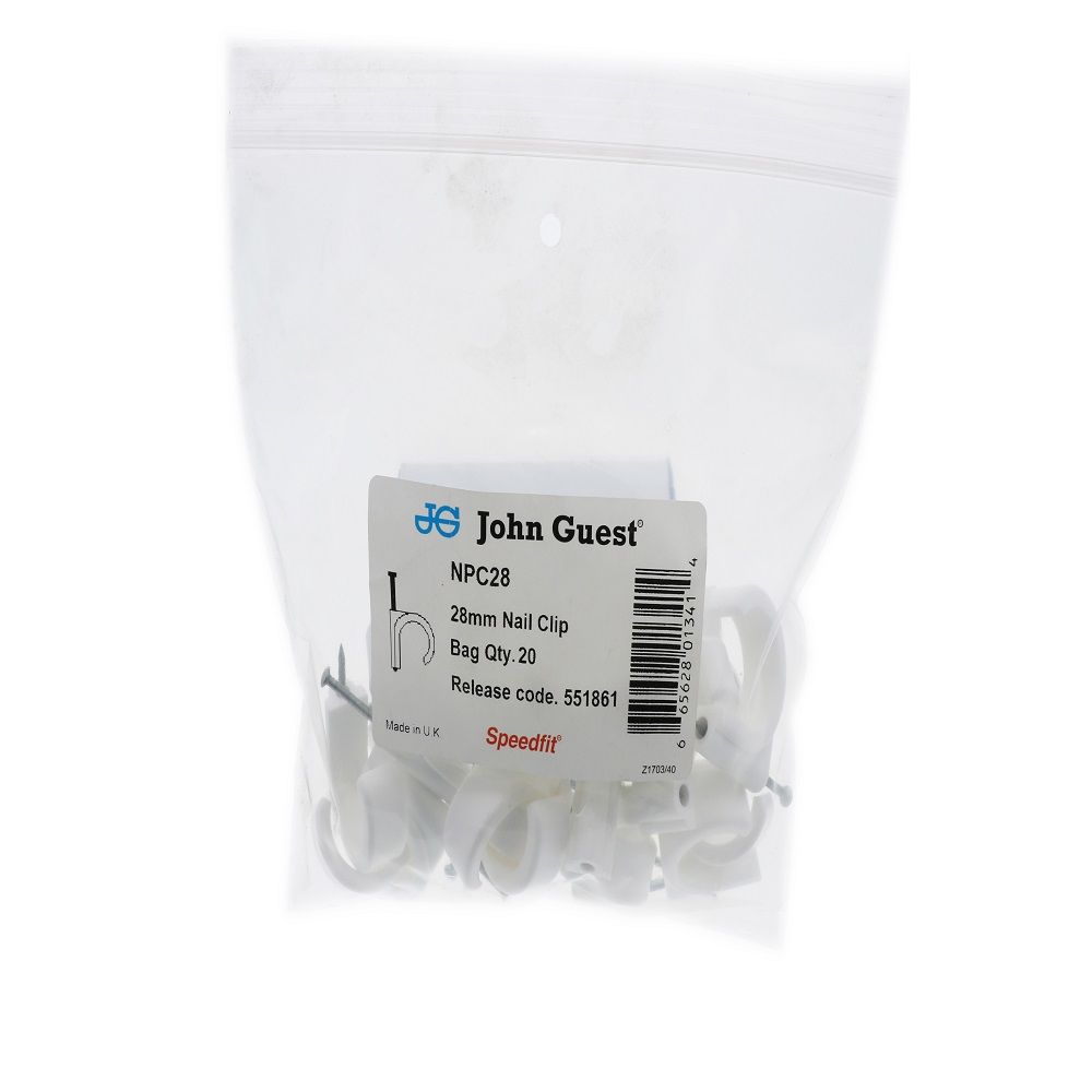John Guest Nail Clip - 1" CTS and 28 mm
