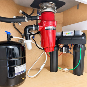 neoPure 4 Stage 25gpd RO System w/ .5µ CTOX, Perm Pump, Tank, Sani Kit, AG Faucet CH
