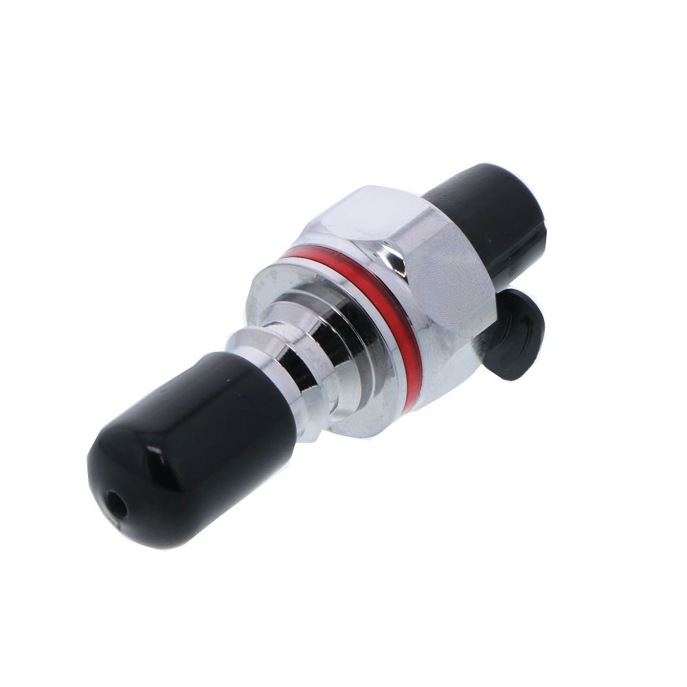 LQ4D46004RED Valved Straight Thread Liquid Cooling Coupling Insert 1/4 SAE-04 Warm Red