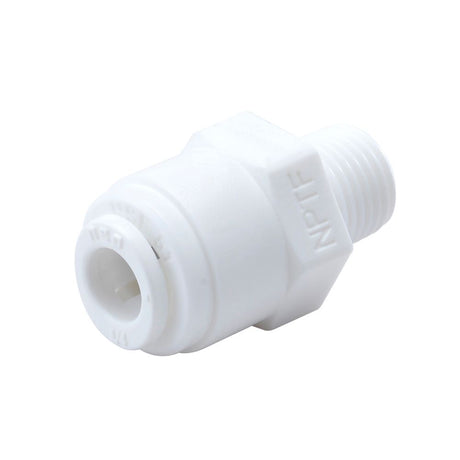 NeoFit - Acetal White Male Connector 1/4" tube x 1/8"NPTF