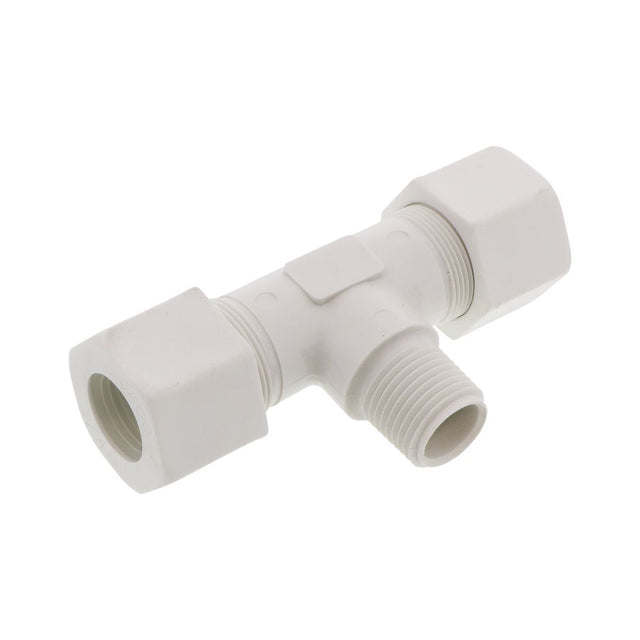 JACO 60-12-8-P-PG Polypropylene Male Branch Tee 3/4 OD Tube x 1/2 MPT