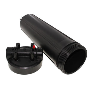 20" Neo-Pure Big Flow Filter Housing Black Cap/Black Sump with Pressure Relief 1.5"