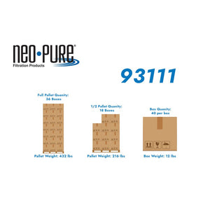 9-7/8" Purtrex Sediment Depth Filter - 50 Mic [PX50-9 7/8]