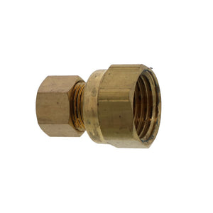 Brass Compression Female Connector 3/8 Compression x 1/2 FPT