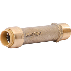 SharkBite® U3120LF Lead-Free Brass Push-to-Connect SLIP Male Adapter - 1/2" Slip x 1/2" MPT