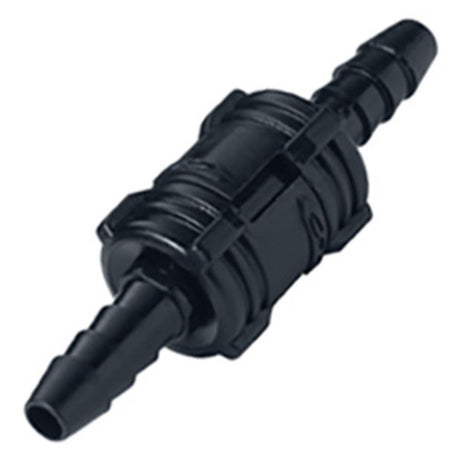 SMCD02MBLK Valved Inline Hose Barb Black Coupling Set 1/8 ID Barb Black