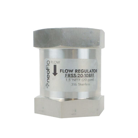 Neo-Pure Stainless Steel  Flow Control 20 gpm 316SS 1.5" FPT x FPT