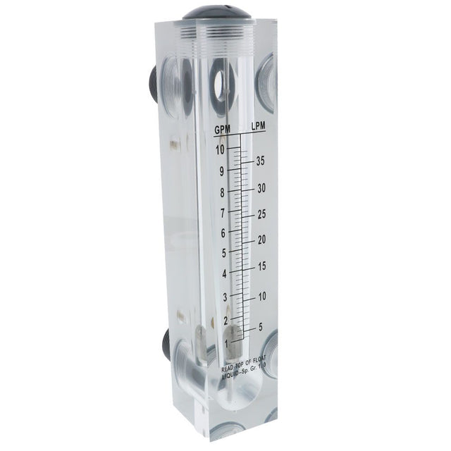 Axeon 200899 Acrylic RO Flowmeter - 1-10 GPM