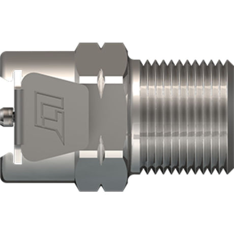 LinkTech 20CB Series Male Thread Female, Valved, 1/4" MNPT, Chrome Brass, Buna N