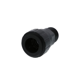John Guest Black Male Connector - 1/2 CTS x 1/2 NPT
