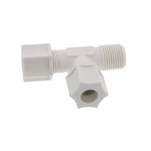 JACO 75-6-6-P-PG Polypropylene Male Run Tee 3/8 OD Tube x 3/8 MPT