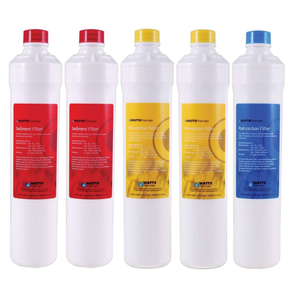 Watts Premier 531105 RO Pure Replacement Prefilter and Postfilter Kit