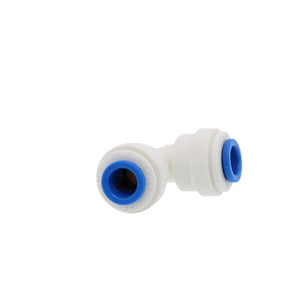 John Guest Union Elbow Polypro  - 1/4-Blue Collet