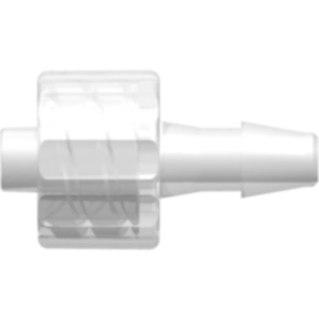 LinkTech Male Luer Integral Lock Ring to 200 Series Barb, 1/8" [3.2 mm] ID Tubing, Natural Polypropylene
