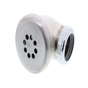 T&S Brass 011356-45 Overflow Head Assembly, Chrome Plated Brass Body & SS Strainer