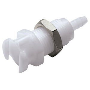 Multi-Mount Non-Valved Hose Barb Coupling Body - 1/8 ID Barb Acetal