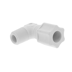 JACO 40-8-6-P-O Polypropylene Male Elbow 1/2 OD Tube x 3/8 MPT