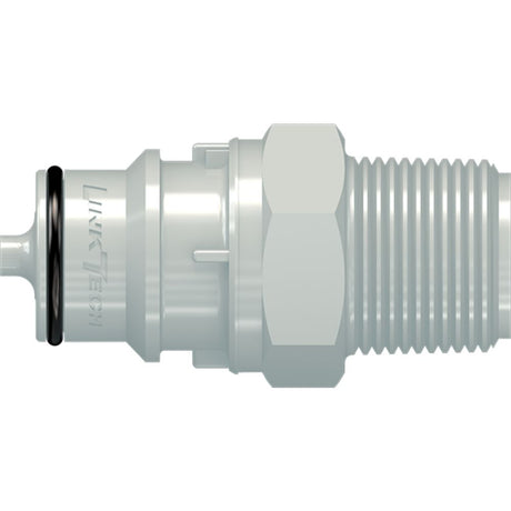 LinkTech 60PP Series Male Thread Male, Valved, 1/2" MNPT, Polypropylene, EPDM