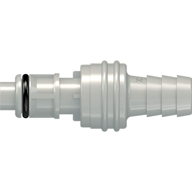 LinkTech 50PP Series Straight Male, Valved, 3/8" HB, Polypropylene, EPDM