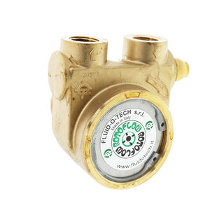 Fluid-o-Tech Lead Free Brass Rotary Vane Pump with Brass Key 190 gph 1/2" NPT