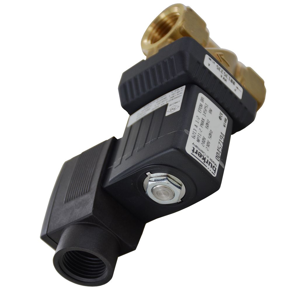 Burkert 2-Way Solenoid Valve Normally Closed 1/2 FPT 240V