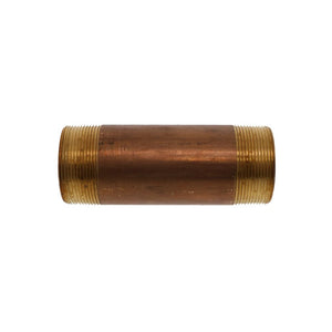 Lead-Free Red Brass Pipe Nipple 2 MIP x 6