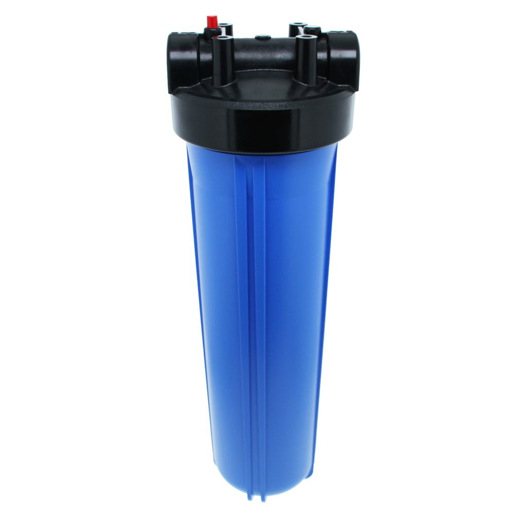 20" Neo-Pure Big Flow Filter Housing Blue Sump/Black Cap 1" with Pressure Relief