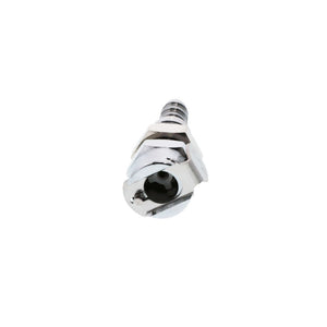 MCD1604 Valved Panel Mount Hose Barb Coupling Body 1/4 ID Barb