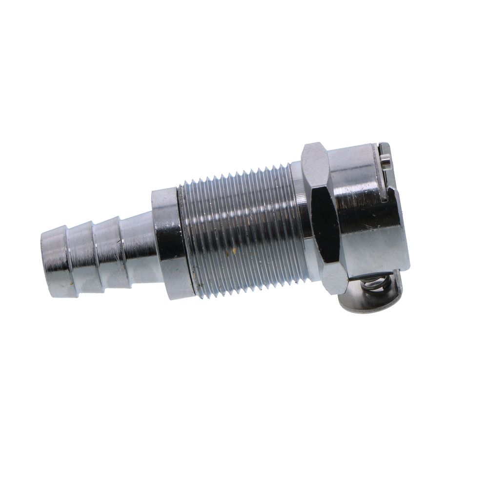 LCD16006 Valved Panel Mount Hose Barb Coupling Body 3/8 ID Barb