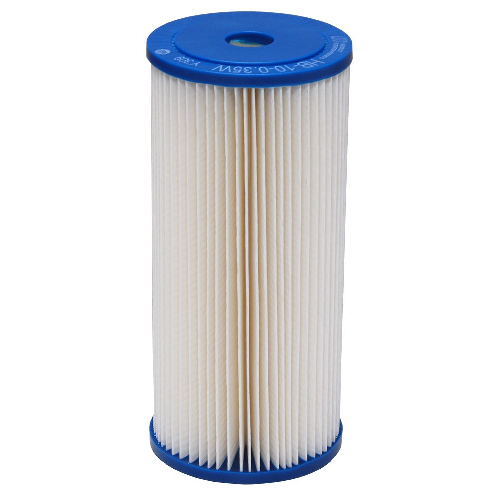 Harmsco® HB-10-0.35W 10" Calypso Blue Premium Pleated Filter 0.35 micron