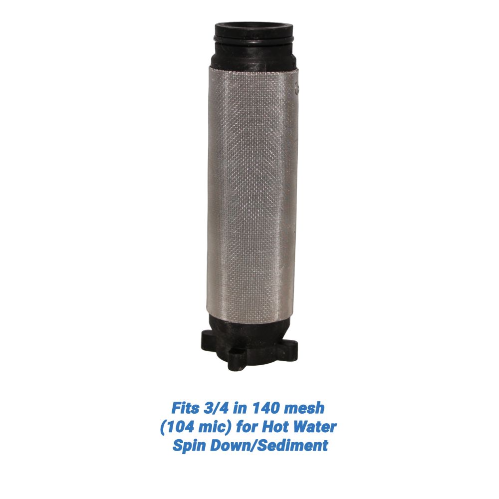 Rusco/Vu-Flow Hot Water Filter Screens for Spin-Down/Sediment Filters - Fits 3/4 in 60 mesh [254 mic] for Hot Water Spin Down/Sediment