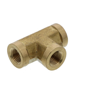Brass Female FNPTF Tee - 1/8 x 1/8 x 1/8