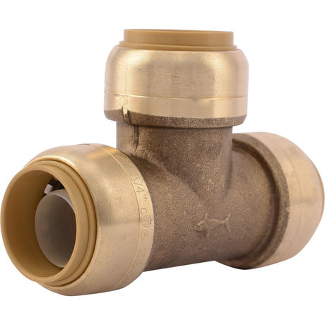 SharkBite® U370LF Lead-Free Brass Push-to-Connect Tee - 3/4" x 3/4" x 3/4"
