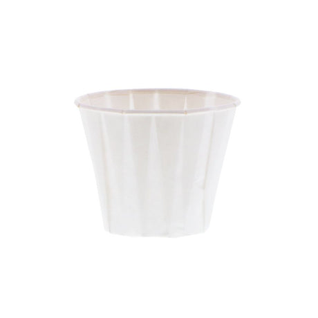 Pleated Drinking Cup 3.5 oz Rolled Rim - 2,500 per case