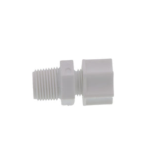 JACO 10-4-4-P-O Polypropylene Male Connector 1/4 OD Tube x 1/4 MPT