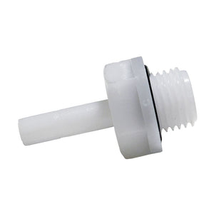 NeoFit - Acetal Natural White Stem Adapter 6mm stem x 1/8"BSPT