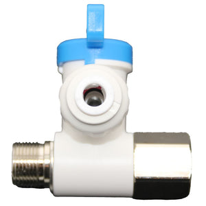 NeoFit - Polypropylene Natural White Stop Valve Adapter 1/4" OD x 3/8" Comp Thread