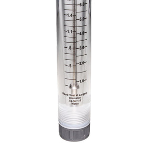 Neo-Pure Inline Flowmeter 0.2-2GPM 1/2" FNPT