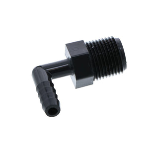 Male Elbow Barb Connector PP - 1/4 ID Barb x 3/8 MNPT