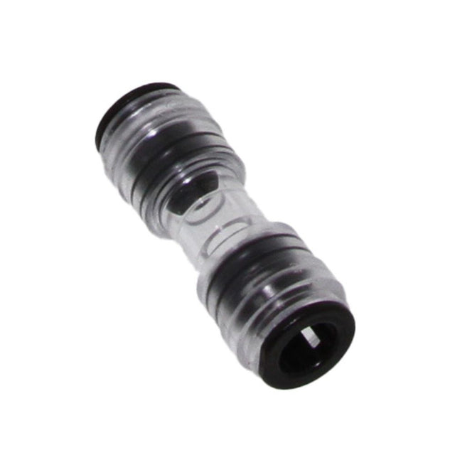 John Guest NC673 Clear Bodied Straight Tube Connector 8mm x 8mm