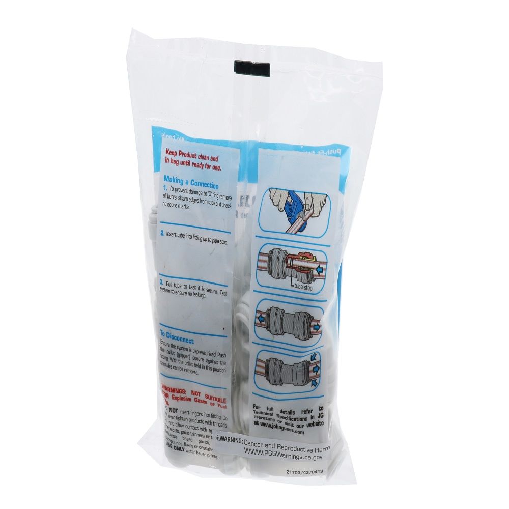 John Guest Two Way Divider Polypro - 3/8