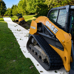 HDPE Ground Protection Mat Sheet with Tread 4'x8' - White