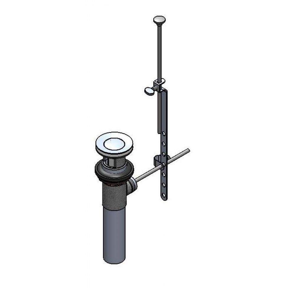 T&S Brass B-0898 Pop-Up Drain Assembly with Vandal Resistant Stopper