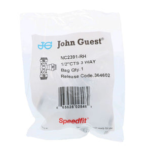 John Guest 3-Way Bypass Valve - 1/2 CTS x 3-Way Bypass Right Hand