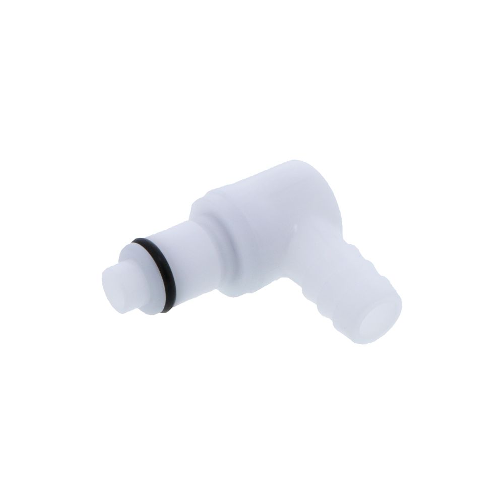 PLCD23006 Valved Elbow Hose Barb Coupling Insert 3/8 ID Barb